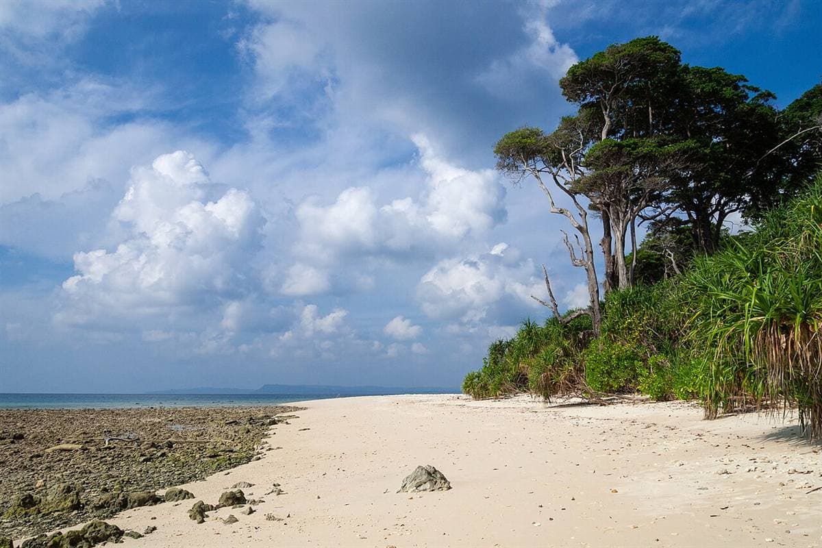 Beach on Neil (Shaheed Dweep) island